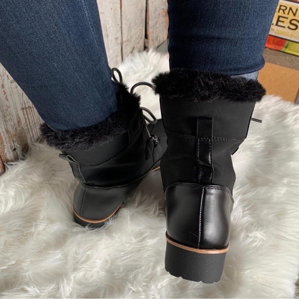 JBU by Jambu Northgate Waterproof Winter Boots Fur Insulated Snow Boots Black - Picture 9 of 13